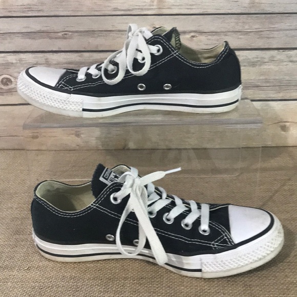 Converse Shoes - Black Converse All Stars Women’s 7 Men’s 5